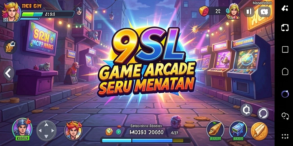 Tampilan utama gameplay 9SL dengan aksi seru dan tantangan.