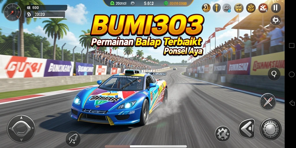 Gameplay Racing BUMI303 yang mendebarkan dan seru