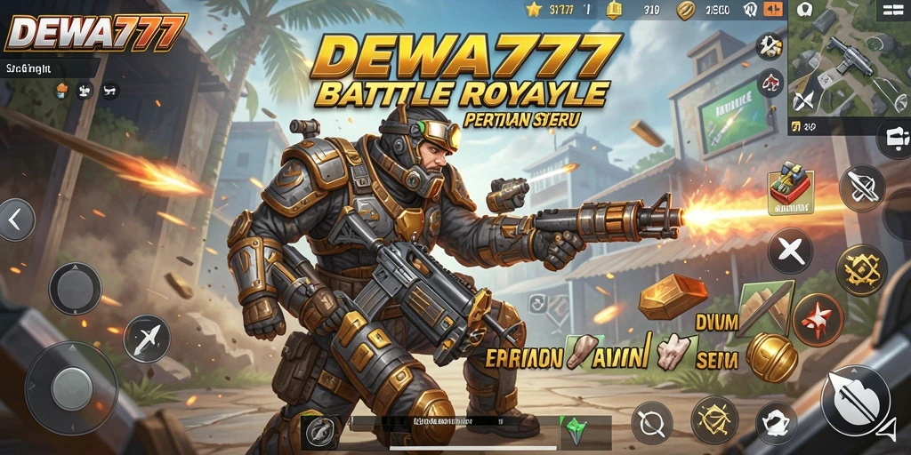 Gameplay seru dan intens di dunia pertarungan Battle Royale DEWA777.