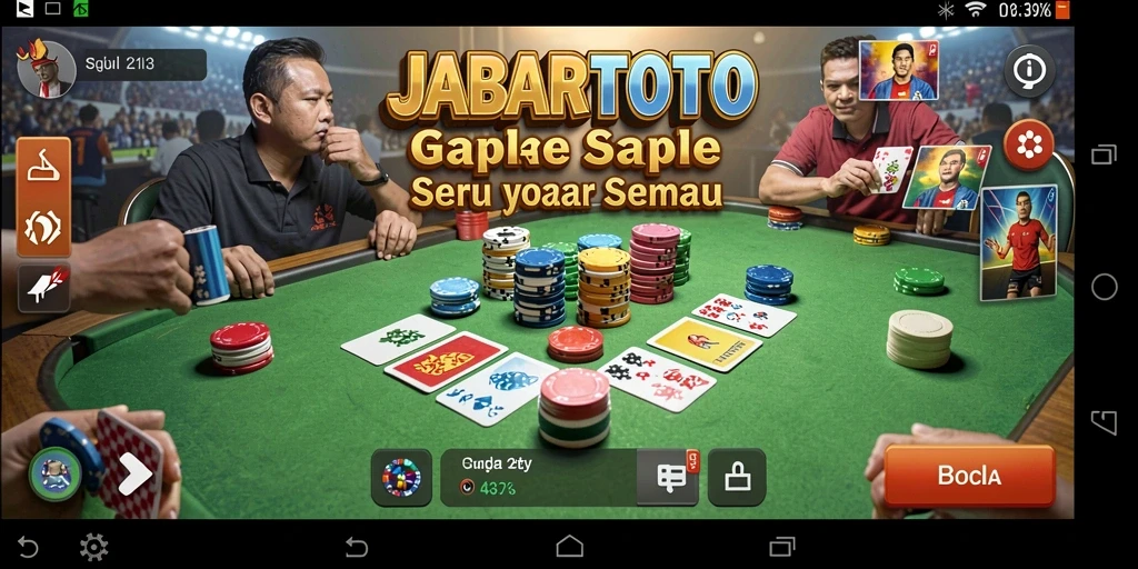 Gameplay seru dalam JABARTOTO yang menampilkan permainan Gaple.