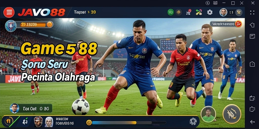 Tangkapan layar utama JAVO88 menampilkan gameplay seru dan interaktif dalam olahraga.