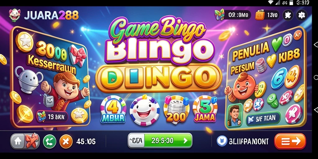 Tampilan menarik gameplay JUARA288 Bingo yang mendebarkan.