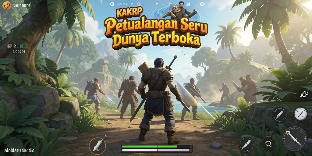 Screenshot KAKRP menampilkan aksi seru dalam dunia terbuka.