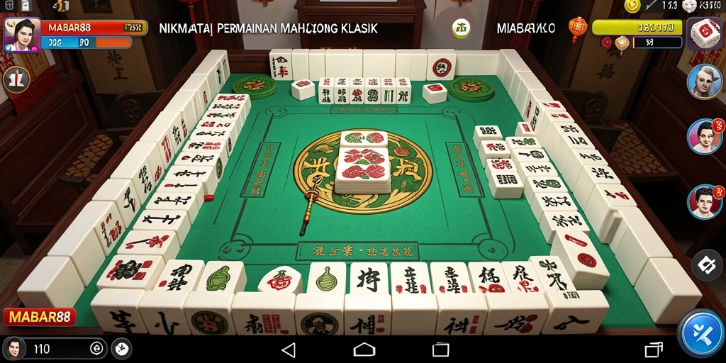 Tampilan utama permainan Mahjong yang mendebarkan di MABAR88.