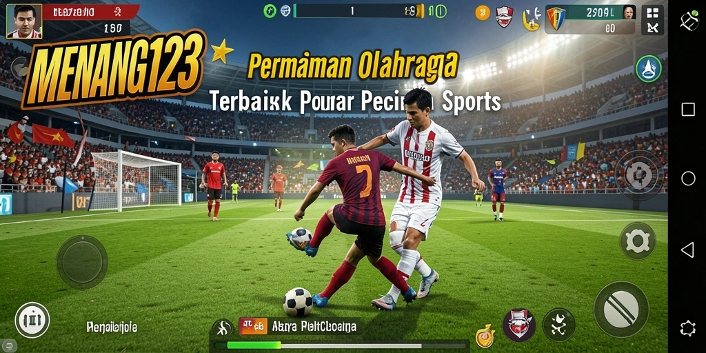 Tampilan permainan MENANG123 dengan aksi olahraga yang seru.