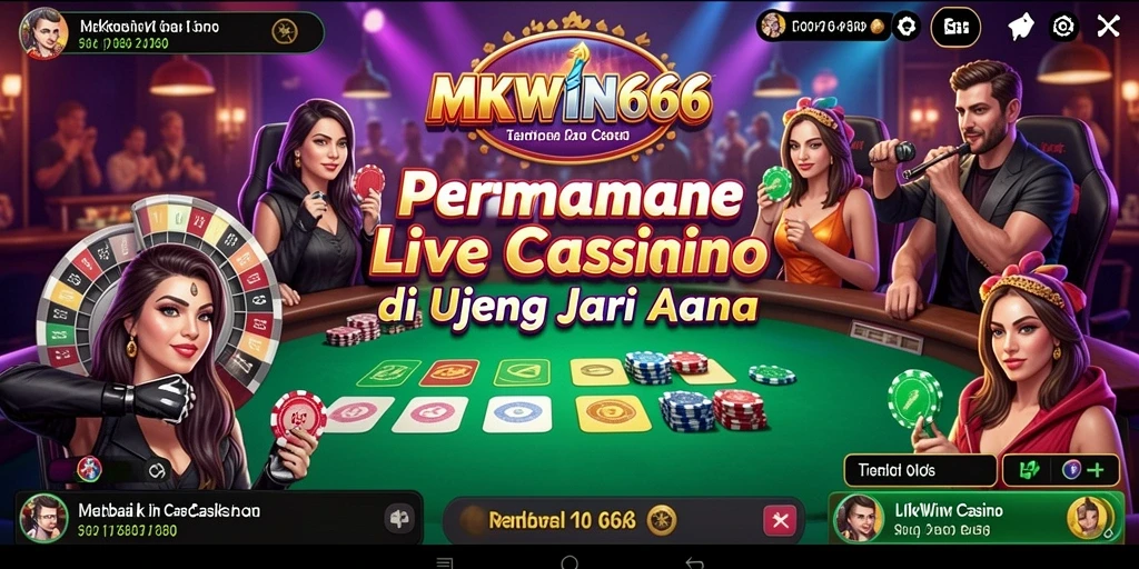 Tampilan gameplay langsung MKWIN666 dengan dealer profesional.