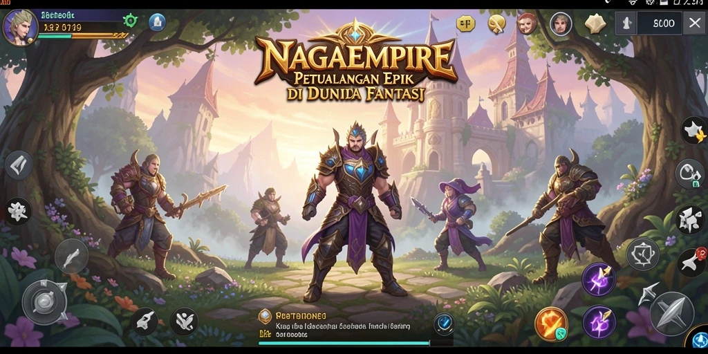 Tampilan menakjubkan dari gameplay NAGAEMPIRE yang penuh aksi.