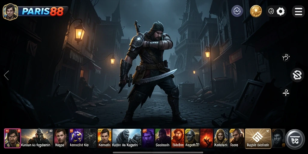 Screenshot dari gameplay menyeramkan PARIS88 yang penuh ketegangan.