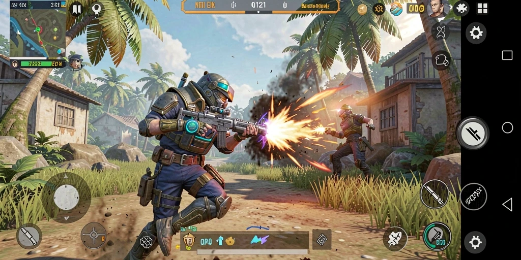 Tangkapan layar gameplay QQ1221 yang menegangkan dan penuh aksi.