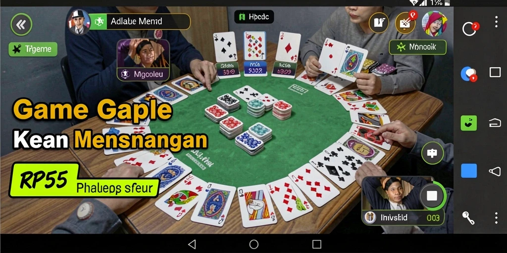 Gameplay Gaple yang seru dan interaktif di RP55.