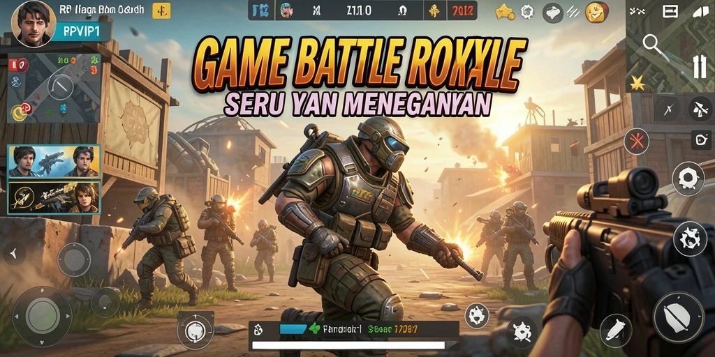 Gameplay RPVIP1 menghadirkan aksi Battle Royale yang intens dan mendebarkan.