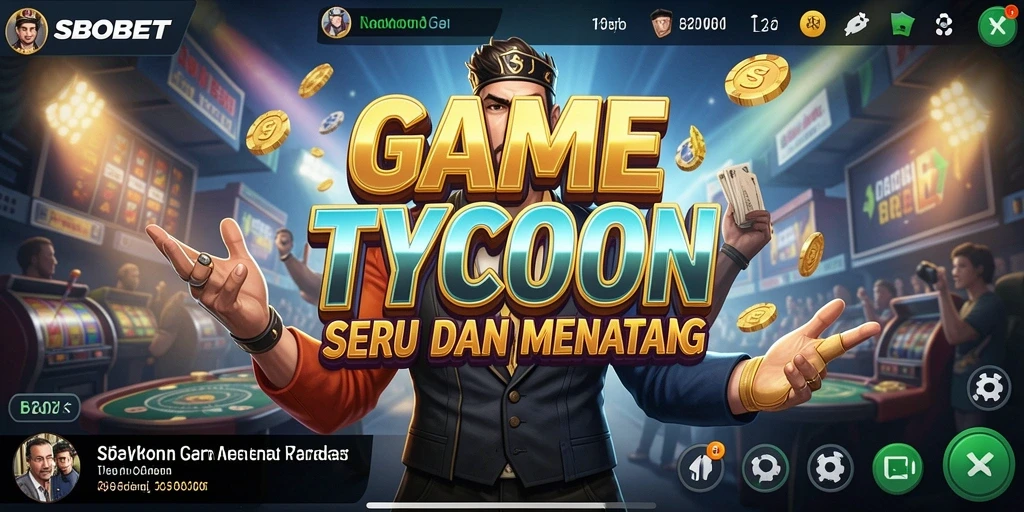 Gameplay SBOBET menampilkan manajemen bisnis yang menarik dan interaksi sosial.