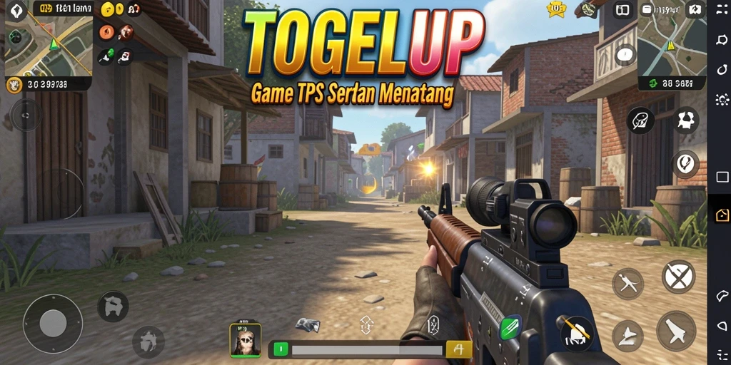Screenshot TOGELUP memperlihatkan aksi tembak-menembak yang mendebarkan.