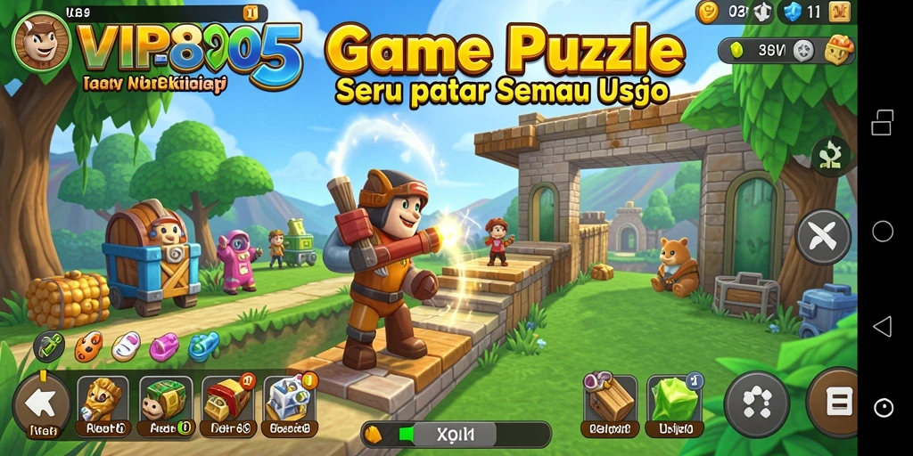 Screenshot utama VIP805 menampilkan gameplay Puzzle yang menarik.